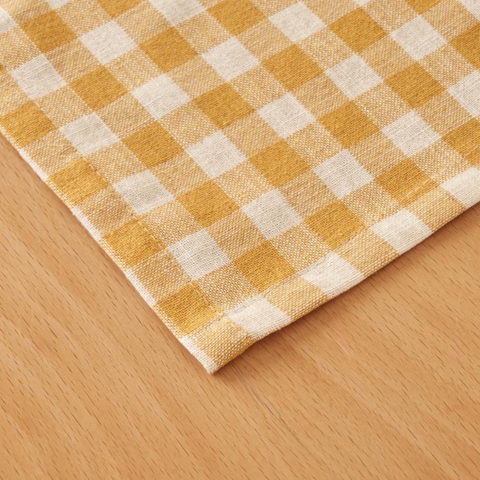 100% Katoen Pavia Loper Mosterd (50x150 cm)