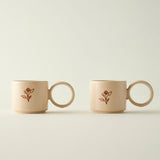 Beste moeder ooit keramische 2-delige bekerset beige (270 cc)