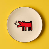 Keith Haring Paw Porseleinen Taartbord Rood (19 cm)