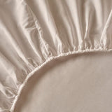 %100 Pamuk Saten King Size Lastikli Çarşaf Beyaz (180x200x35 cm) - Luxe Nederlands Laken