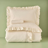 100% katoenen Brenta Kingsize dekbedovertrekset beige (240x220 cm)