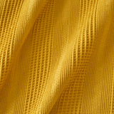 100% katoenen Russell eenpersoonsdeken mosterdgeel (150x220 cm)