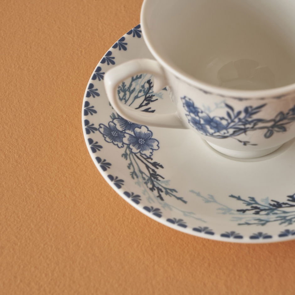 Bleu Blanc 2-delige koffiekopjesset blauw (90 cc)