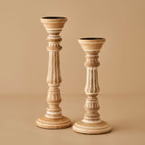 Esta Kandelaar Natuurlijk (13,5x13,5x40 cm)