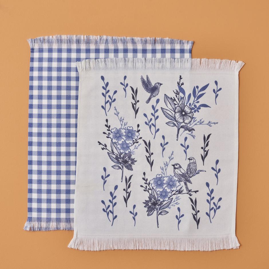 Bleu Blanc Katoenen Droogdoeken, 2-Pack (40x50 cm)