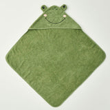 100% katoenen kikker inbakerdoek groen (75x75 cm)