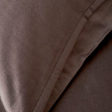 100% Katoenen Satijnen Supreme 2-delige Kussensloop Bruin (50x70 cm)