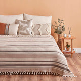 Linea Persoons Bed Sprei Beige (160x220 cm)