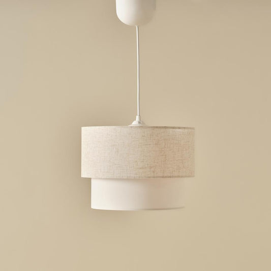 Pastelkleurige hangkroonluchter met vlekken in wit (30x21x70 cm)