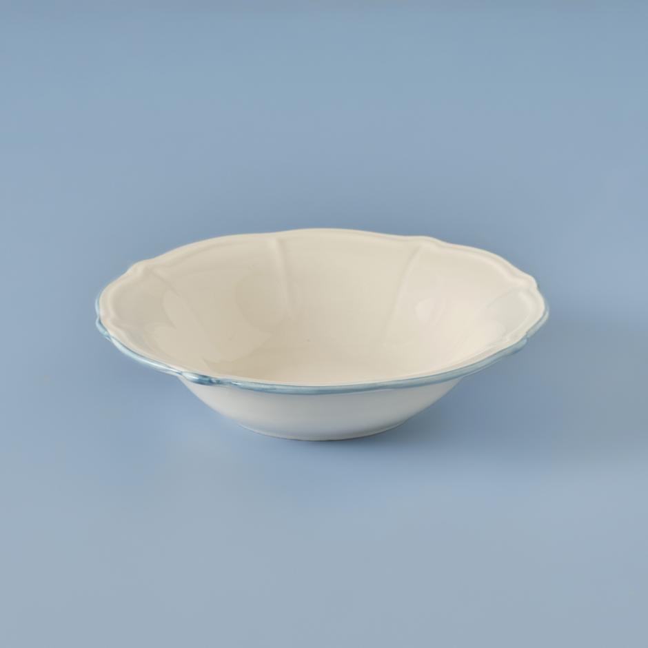 Mabel Stoneware Saladekom Blauw (25 cm)