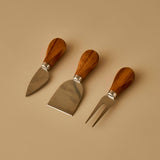 Parmezaanse kaas serveerset naturel (32x17,5 cm)