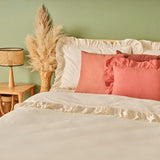 100% katoenen Brenta Kingsize dekbedovertrekset beige (240x220 cm)