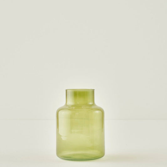 Recycle Lore Cam Vazo Yeşil (14x14x20 cm)