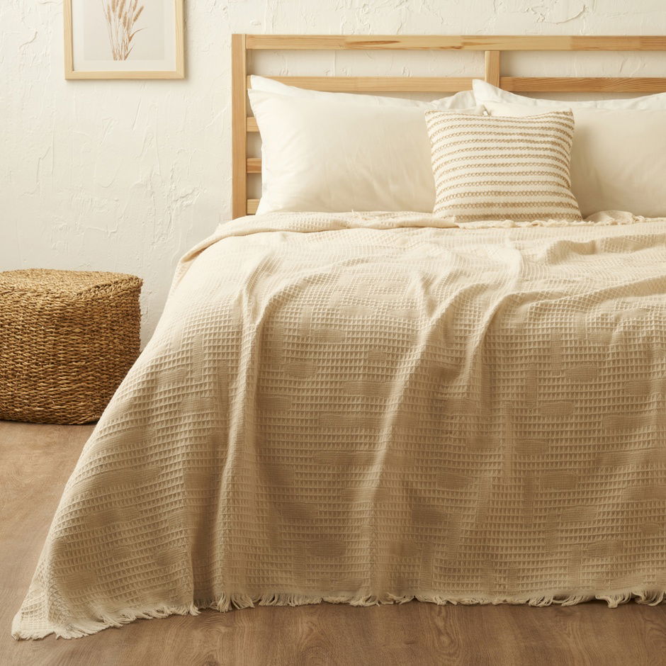 100% katoen Bexley Single Pique Mink (150x220 cm)