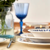 Vanessa Porseleinen 24-delige serviesset voor 6 personen, blauw