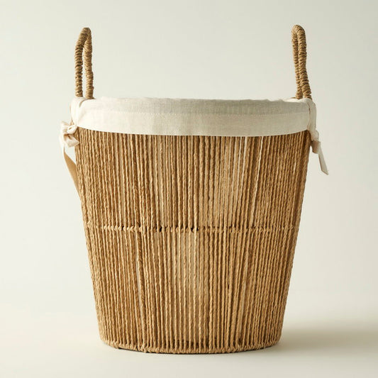 Herfstmand met doek erin, natuurlijk (25x18x25 cm)