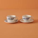 Bleu Blanc – Set van 2 Thee- Cappuccino kopjes