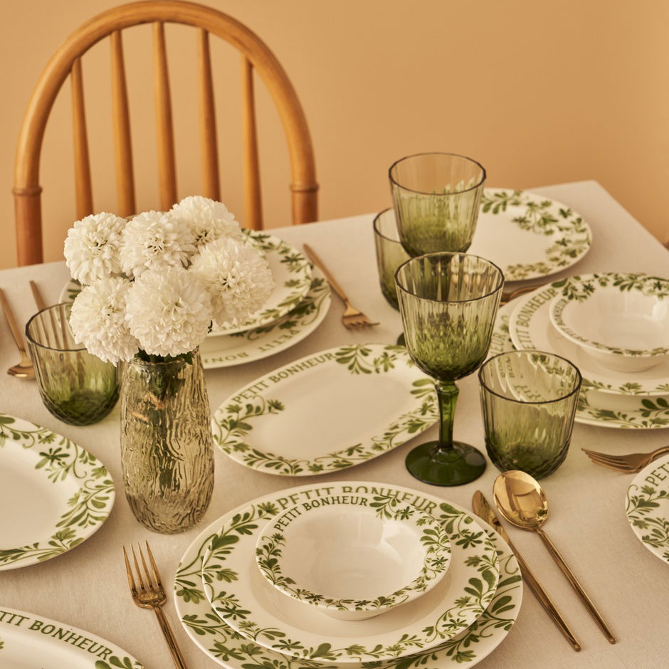 Petit Bonheur 44-delige diner- en ontbijtset groen