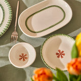 Bloemen Porselein 44 Delen Diner- en Ontbijtset