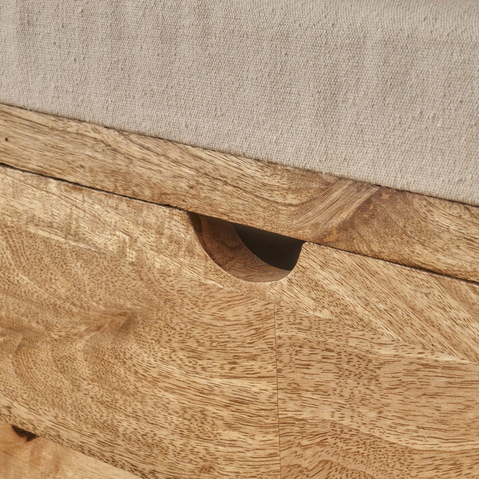 Olivia Mangoboombank Natuurlijk (64x35x50 cm)