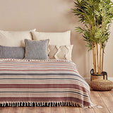 Linea Tek Persoonlijk Bed Sprei Roze (160x220 cm)