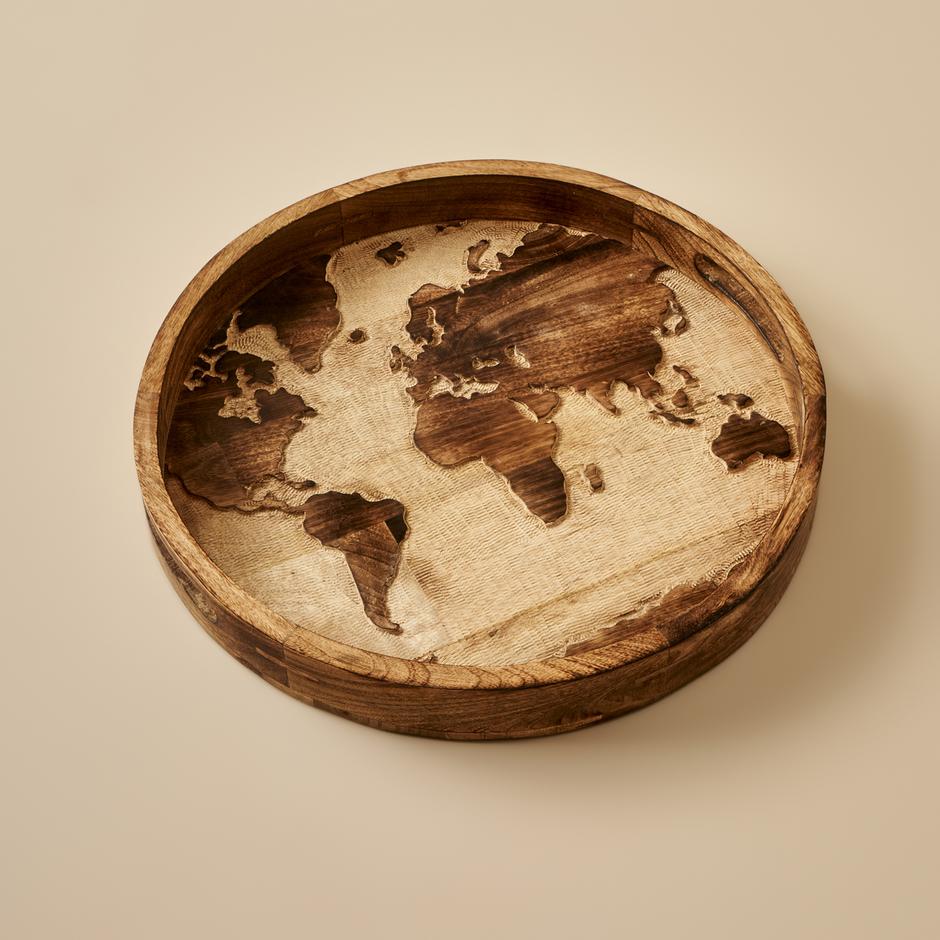 Tina Mangoboom Decoratieve Schaal Natuurlijk (45x5x45 cm)