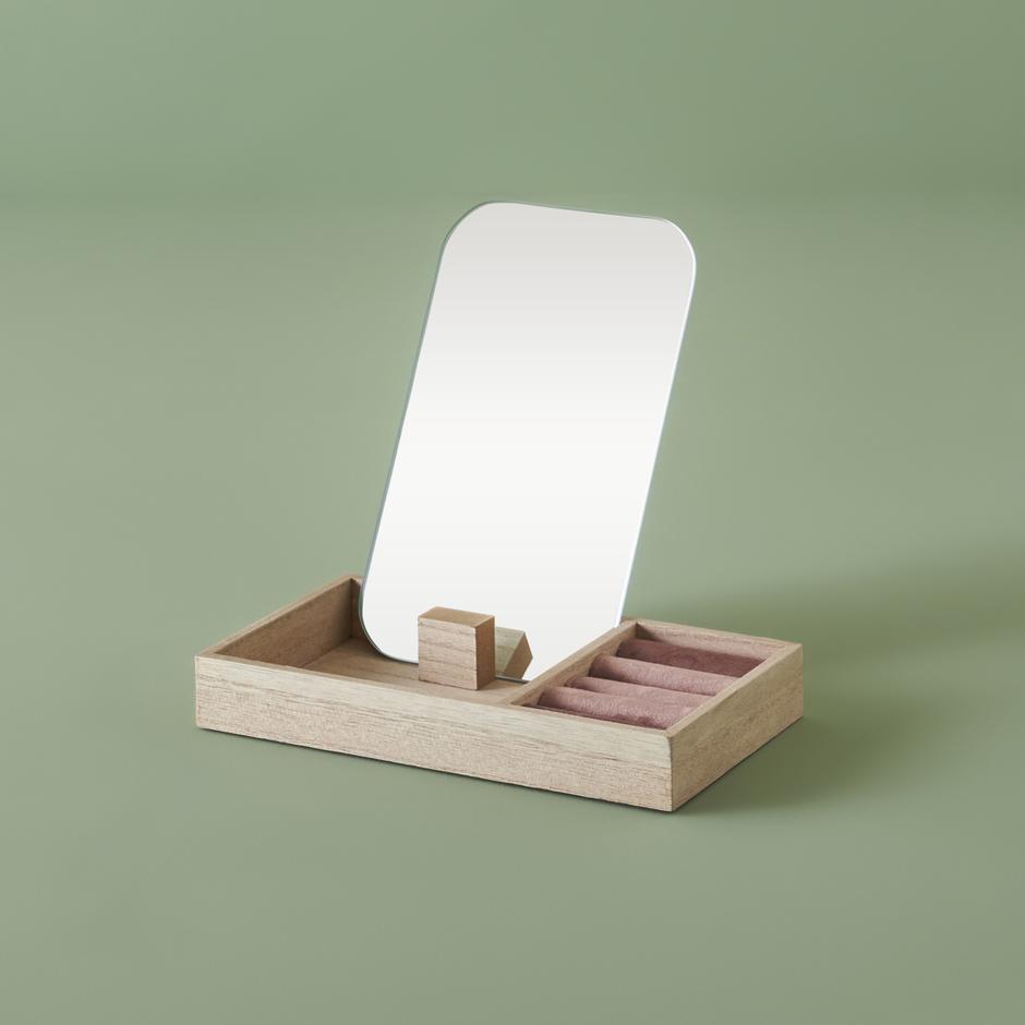 Merida Spiegel Sieradendoos Roze (12x17 cm)