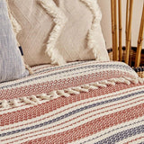 Linea Tek Persoonlijk Bed Sprei Roze (160x220 cm)