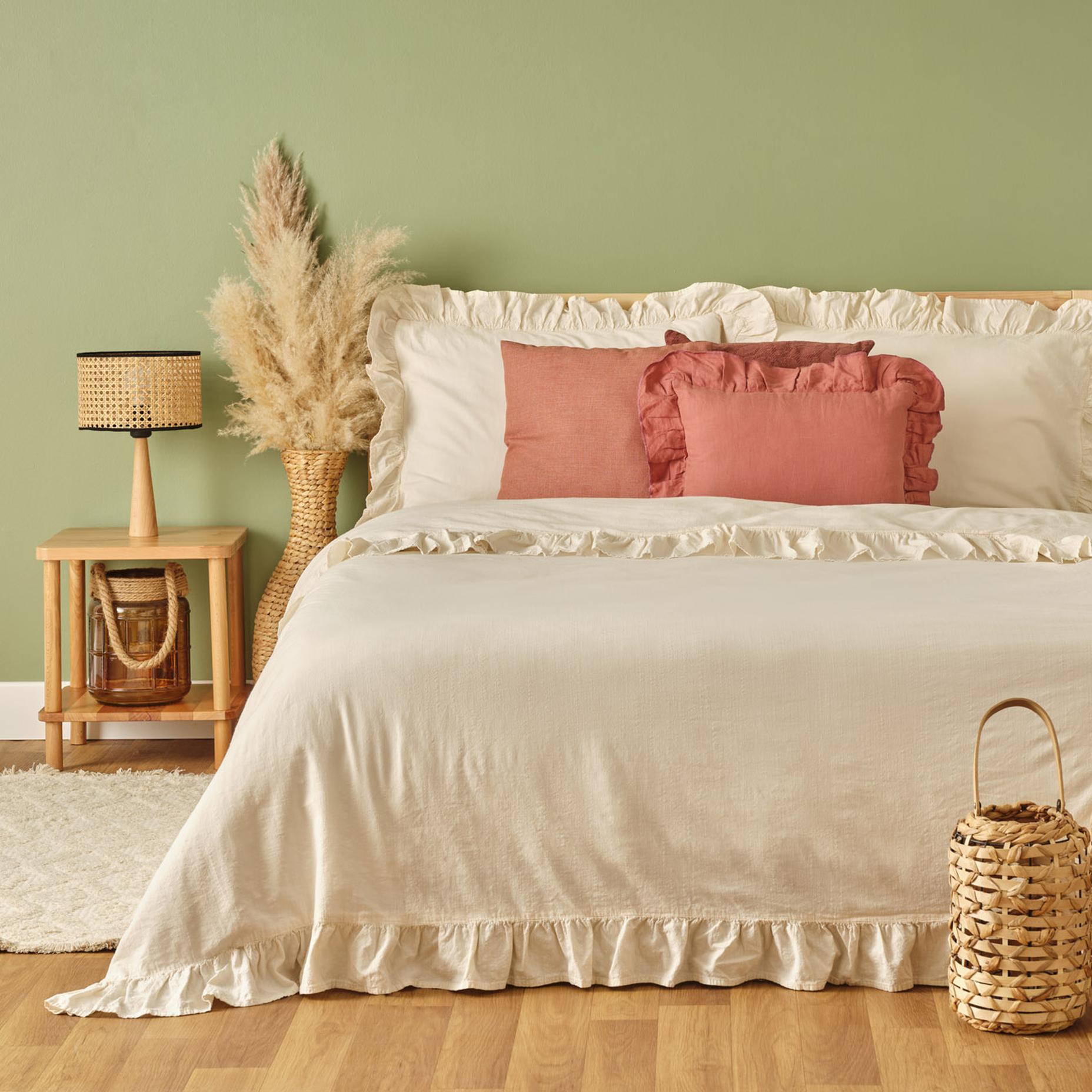 100% katoenen Brenta Kingsize dekbedovertrekset beige (240x220 cm)