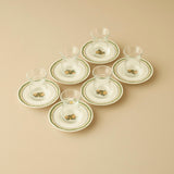 Lemoncello porseleinen theeglazenset van 6 stuks (170 ml)