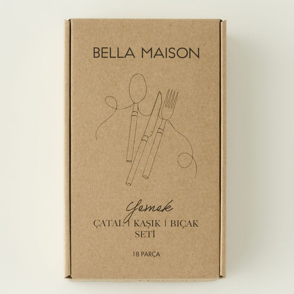 Vintage 18-delige serviesset voor 6 personen, zilver