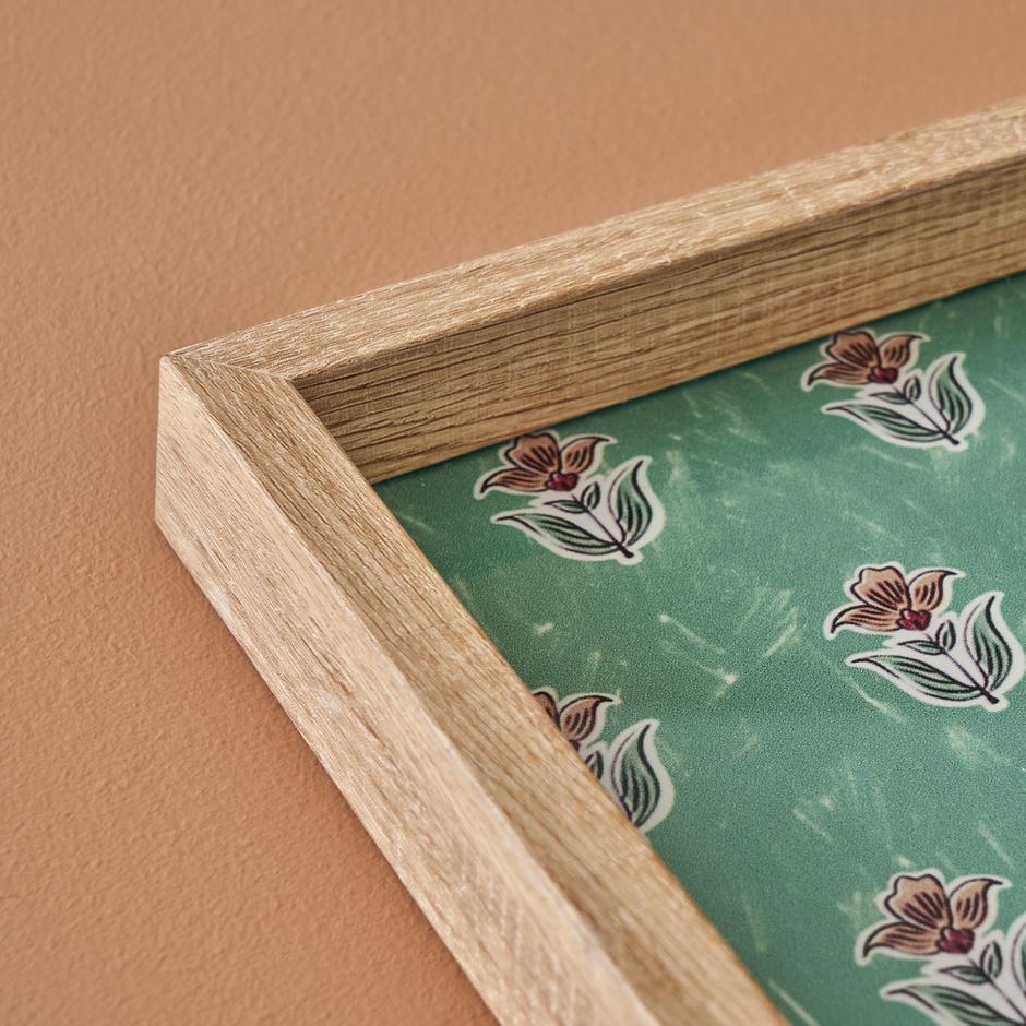 Indiase glazen schaal groen (22x37 cm)