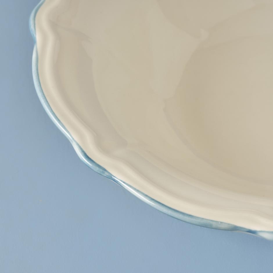 Mabel Stoneware Saladekom Blauw (25 cm)