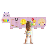 Montessori Busy Board Nijlpaard – Houten Educatief Speelgoed voor Baby & Peuter