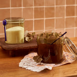 Kleuren Amber Pot met Lepel (1110 cc)