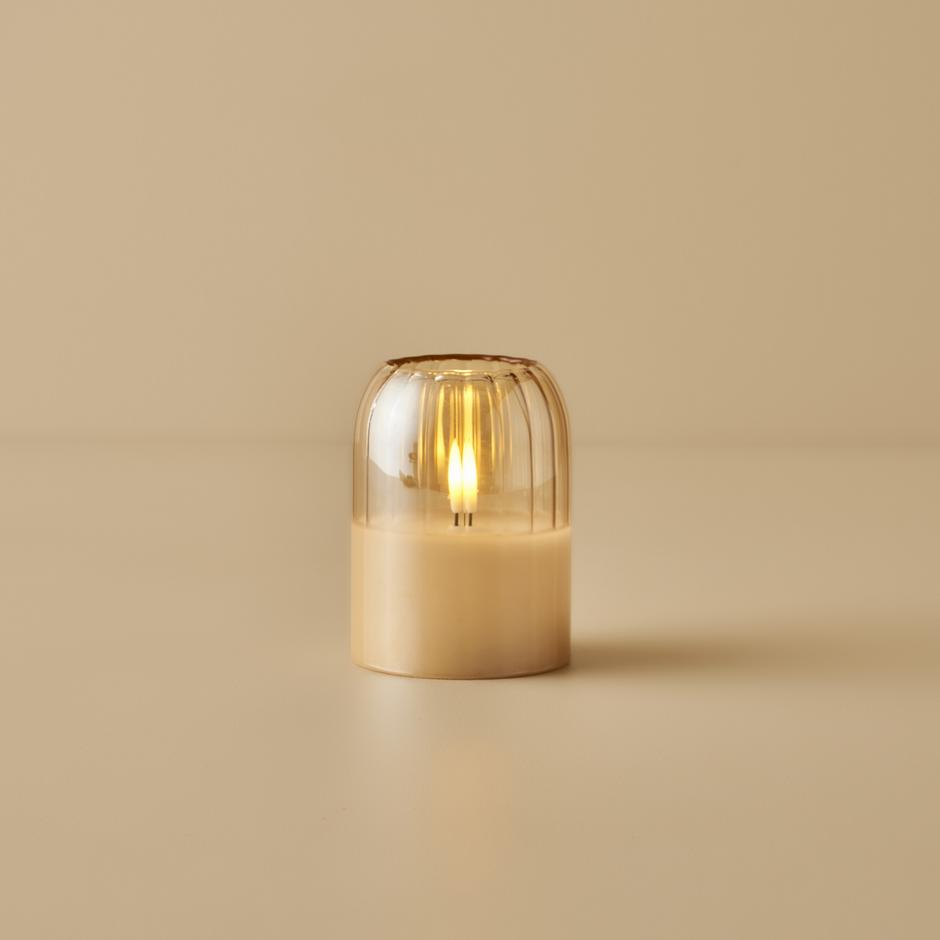 Alessia LED Kaars Amber (10 cm)