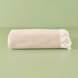 100% katoenen Nina tweepersoonsbedsprei beige (200x230 cm)