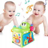 Interactieve Acviteitenkubus Krokodil – Leerzaam Babyspeelgoed – Muziek, Vormen & Spelletjes – Perfect Cadeau voor Baby’s