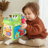 Interactieve Acviteitenkubus Krokodil – Leerzaam Babyspeelgoed – Muziek, Vormen & Spelletjes – Perfect Cadeau voor Baby’s