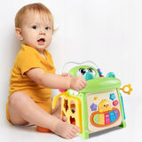 Interactieve Acviteitenkubus Krokodil – Leerzaam Babyspeelgoed – Muziek, Vormen & Spelletjes – Perfect Cadeau voor Baby’s