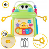 Interactieve Acviteitenkubus Krokodil – Leerzaam Babyspeelgoed – Muziek, Vormen & Spelletjes – Perfect Cadeau voor Baby’s