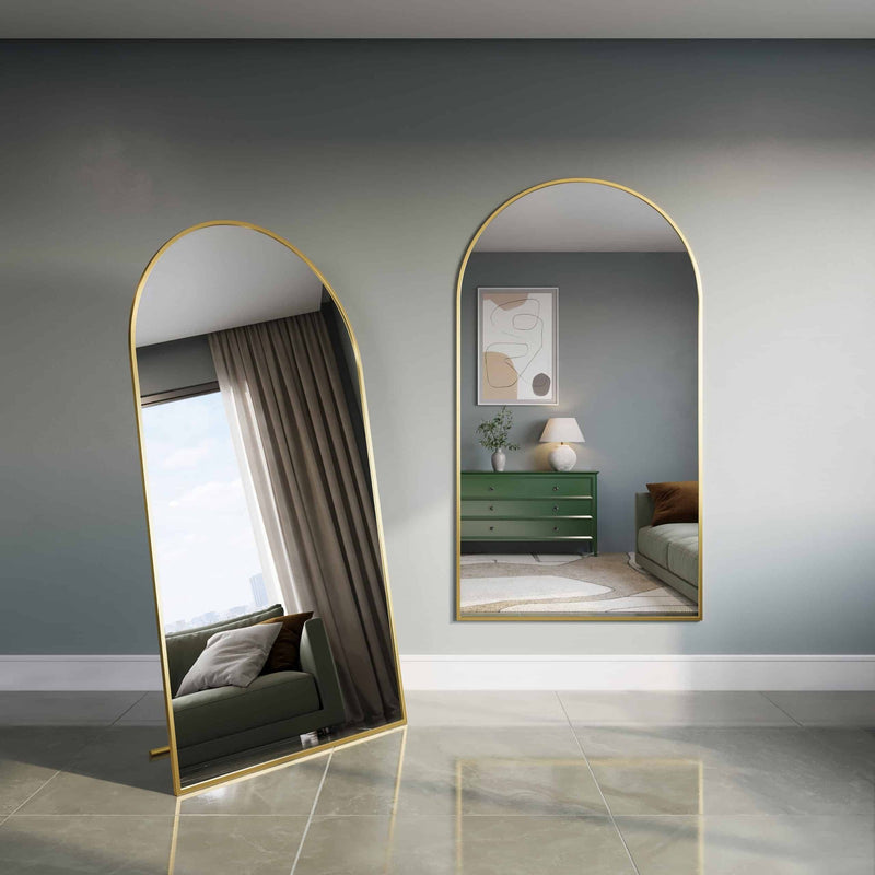 Sundayhome Gouden Ovale Staande Spiegel 180x100 cm