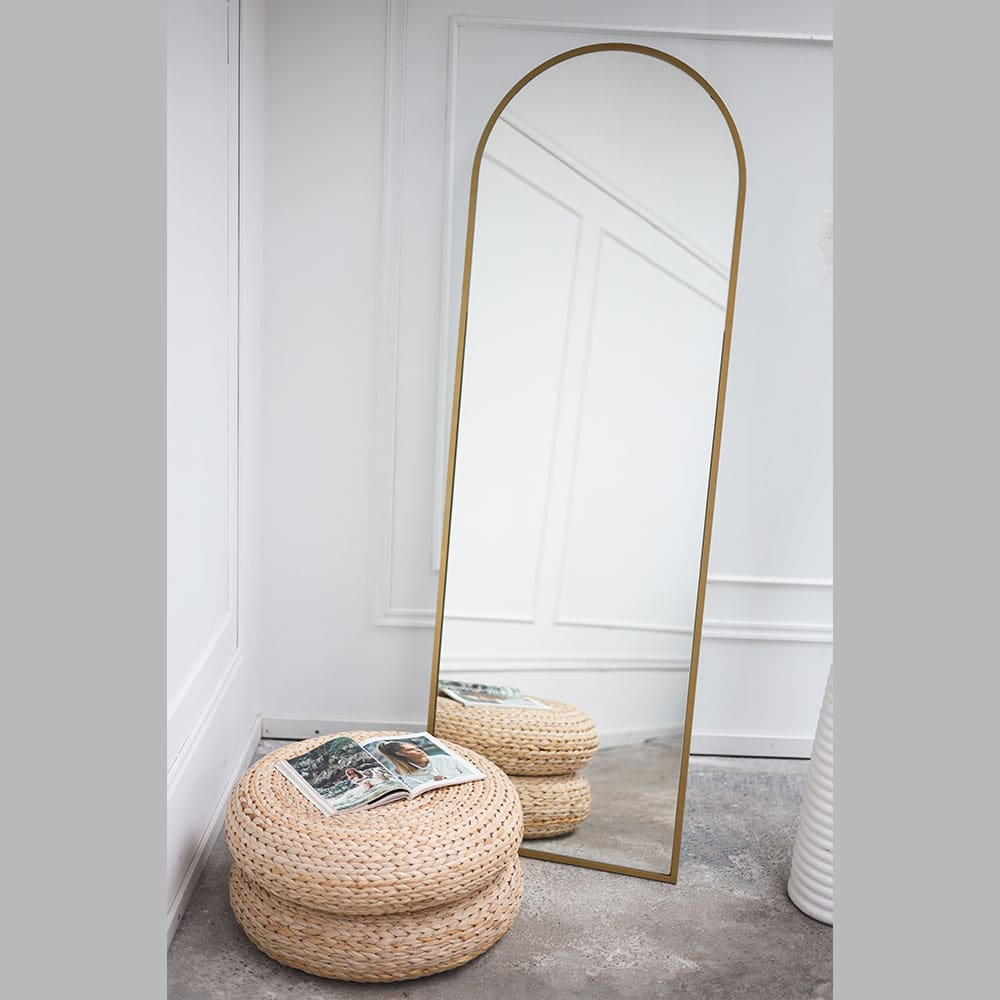 Spiegelhome Luxe Chromen Staande Ovale Spiegel - 180x70cm