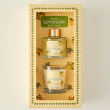 Lemoncello Amalfi Luchtverfrisser & Kaars Cadeauset Geel
