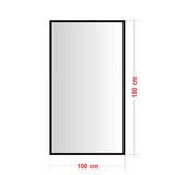 Premium-Zwarte-Staande-Rechthoekige-Spiegel-Afmeting