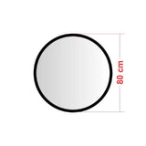 Grote-Zwarte-Ronde-Spiegel-Afmeting