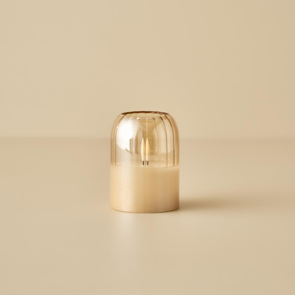 Alessia LED Kaars Amber (10 cm)