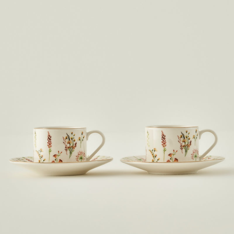 Flores Set van 2 Thee- Cappuccino kopjes