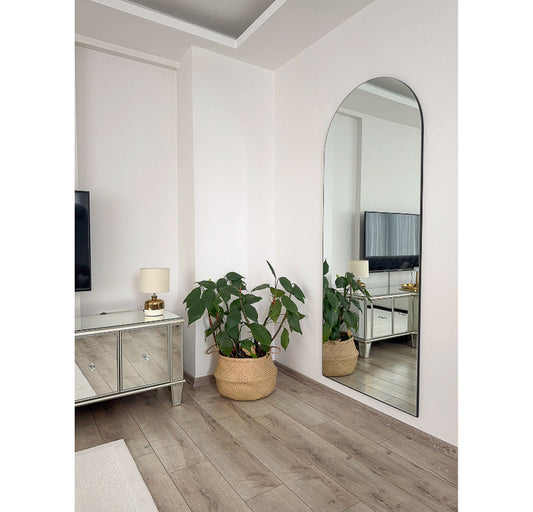 Frameloze Boog Spiegel 180 x 70 cm – Vrijstaand, Leunend of Wandmontage