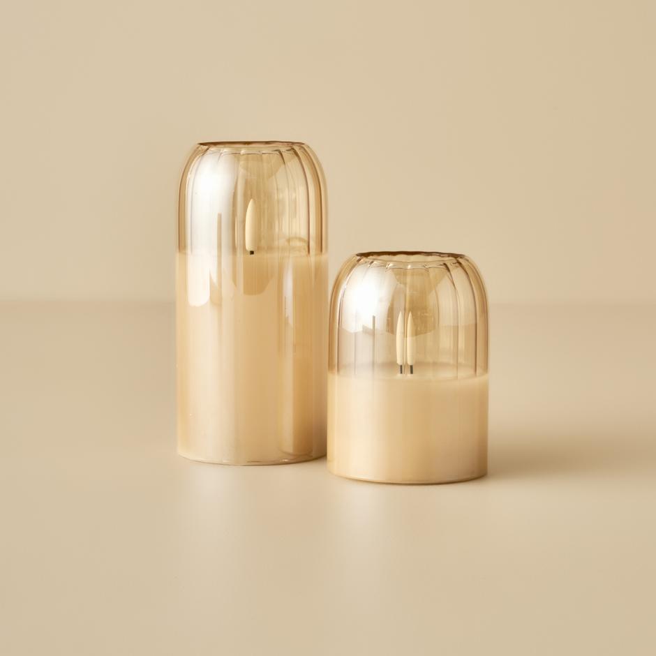 Alessia LED Kaars Amber (10 cm)